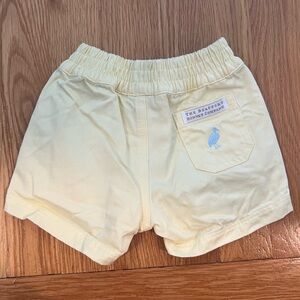 The Beaufort Bonnet Company Light Yellow Baby Shorts